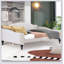 Lit de jour double capitonné capitonné, beige 