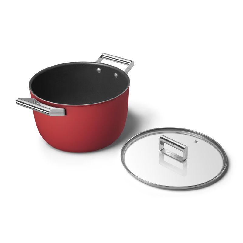 Casserole avec couvercle, Rouge, 8,1365 pte
