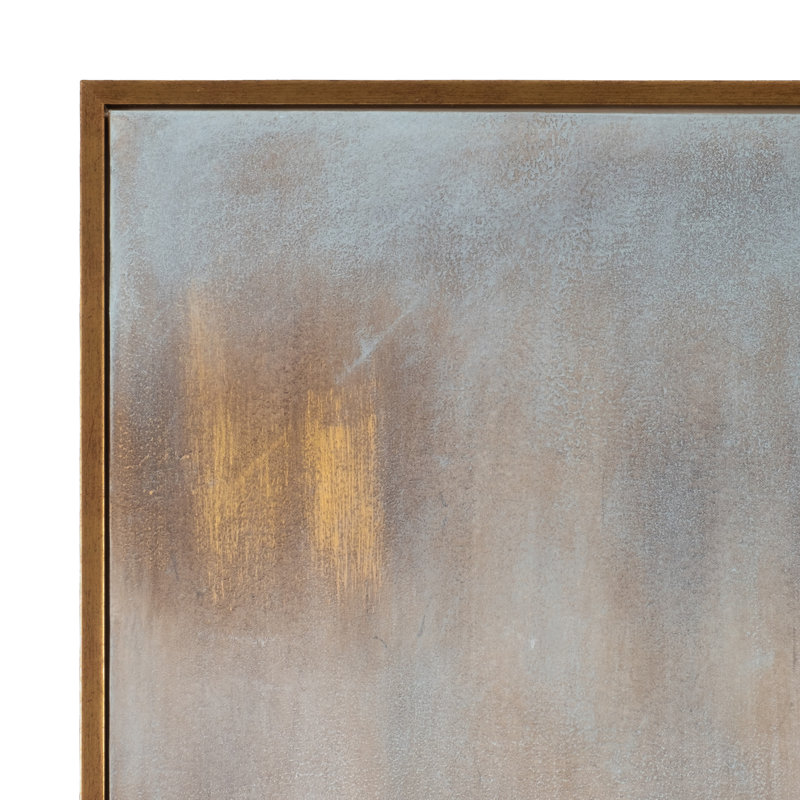 Large Multicolor Abstract Landscape Canvas Painting