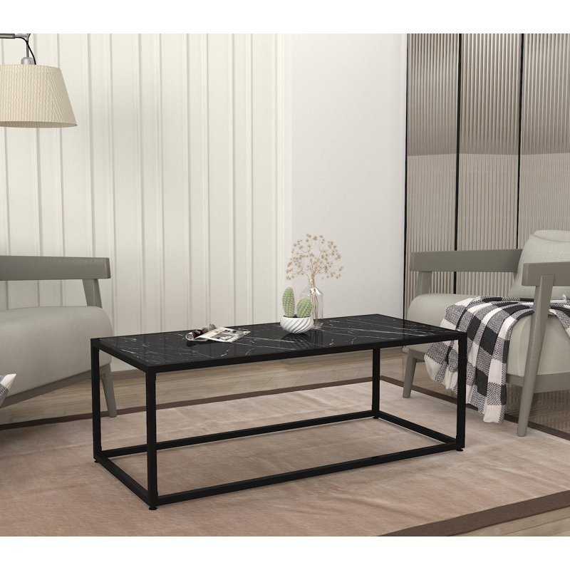 Coffee Table, Black Marble