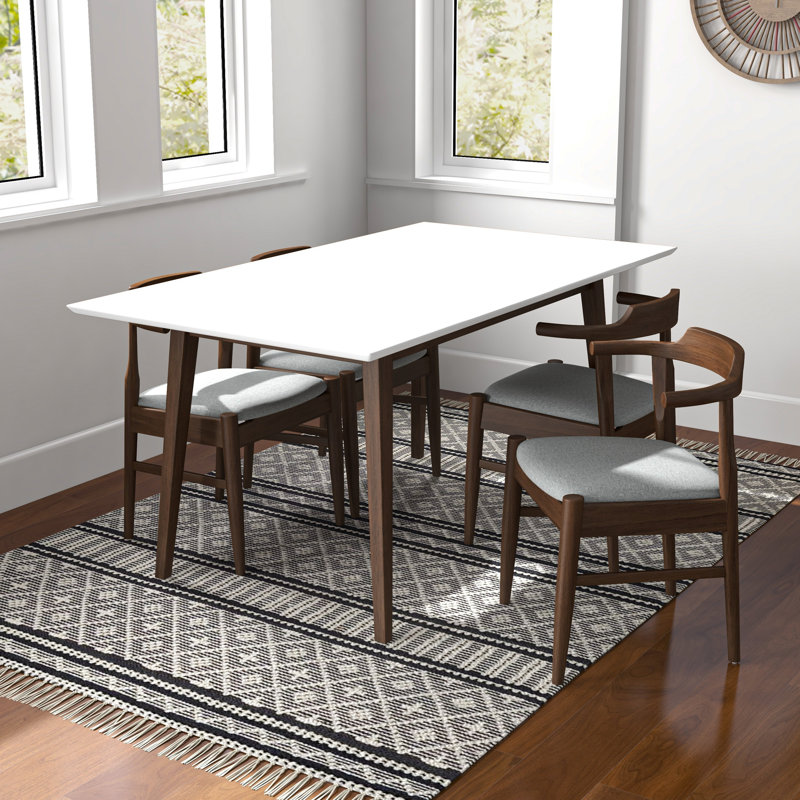 Ensemble repas 4 personnes Trego, Blanc