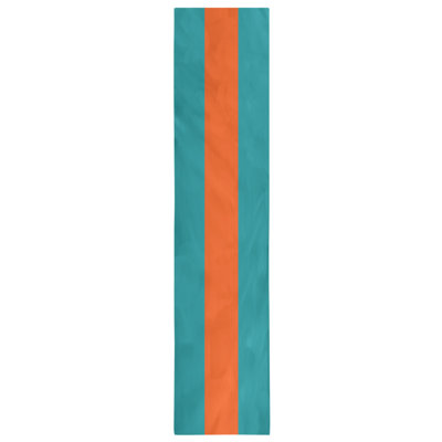 Miami Throwback Football Stripes Table Runner