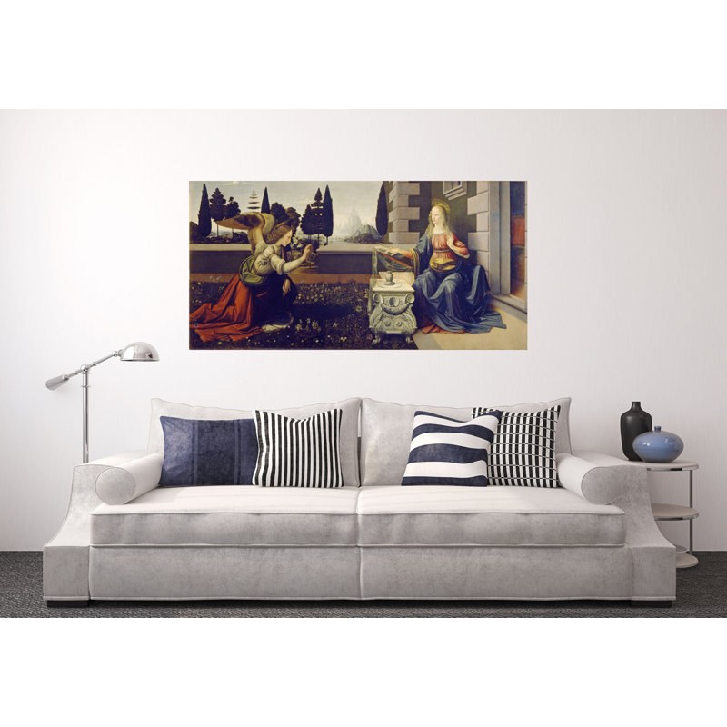 Annunciation by Leonardo Da Vinci - Wrapped Canvas Print, 61cm H x 91cm W