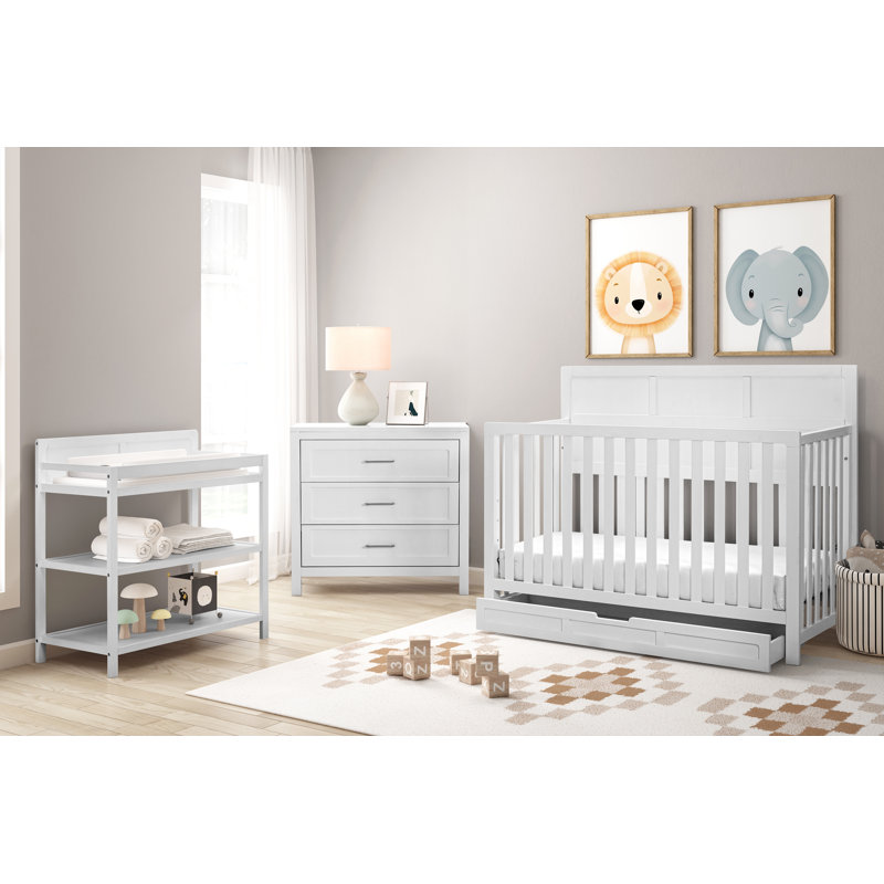 Reign 3 Drawer Dresser In White, White