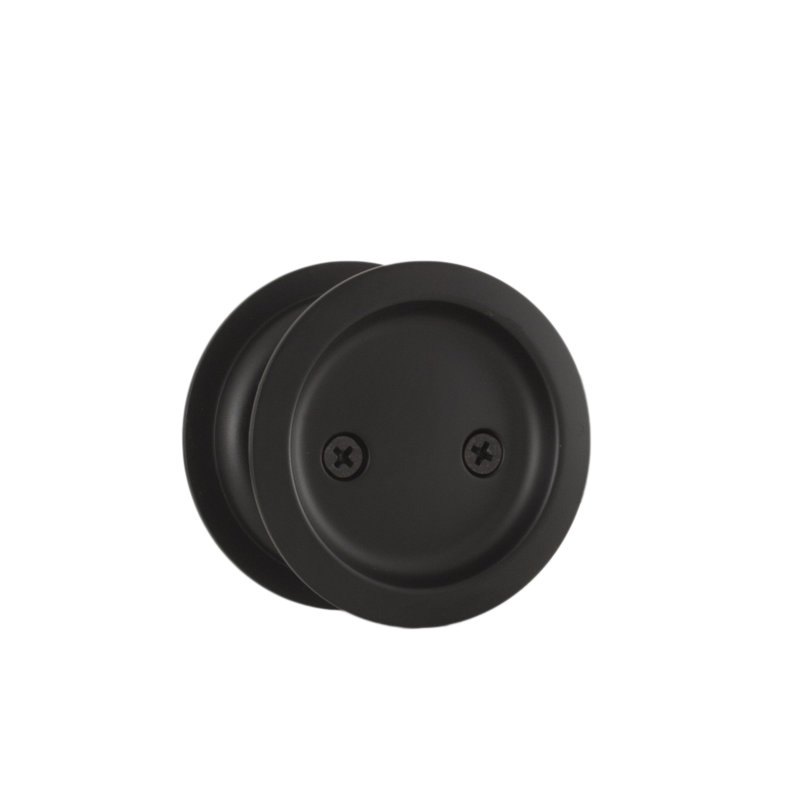 Quincaillerie de porte de poche, Noir mat, H 2,43 po x l 2,43 po x P 0,13 po