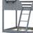 Bunk Bed With Roof, Window, Guardrail, Ladder-2063188065