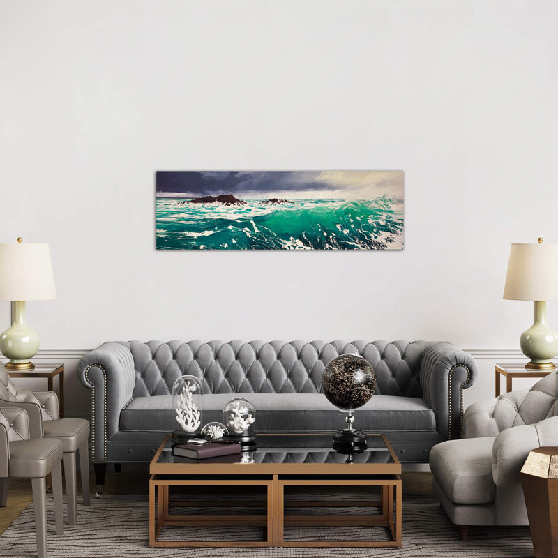 North Westerly IV by Michael Sole - Wrapped Canvas Panoramic Painting, 30.48 cm H x 91.44 cm W x 1.91 cm D