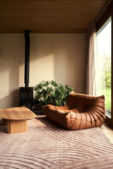 Sono Salmon Area Rug, Rectangle 9' x 12'