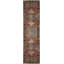 Hand-Knotted High-Quality Red and Blue Runner