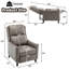 30" Wide Genuine Leather Manual Upholstered Recliner-1692770433