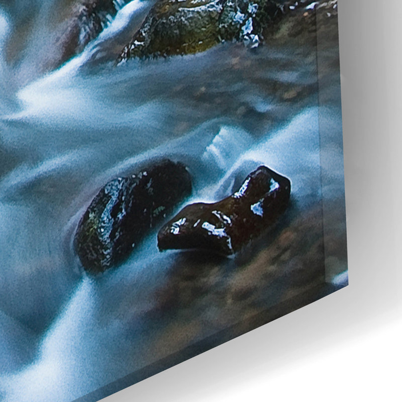 Art épique «Oregon Waterfall» par Tim Oldford, Acryli «Oregon Waterfall» par Tim Oldford, H 24 po x l 16 po x P 0,2 po