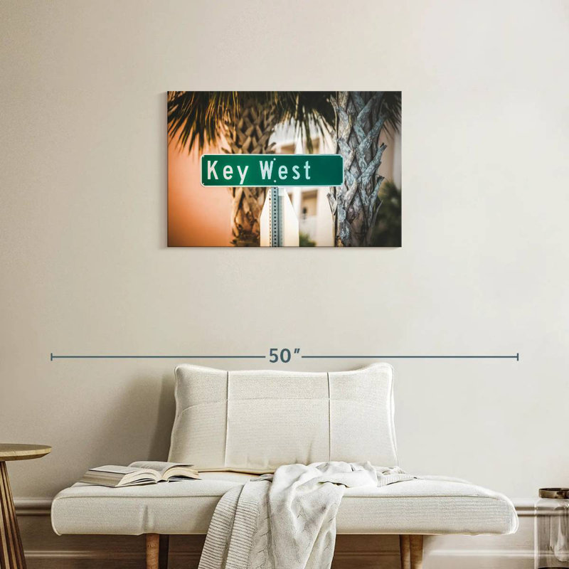Plaque de rue Key West, H 20 po x l 30 po