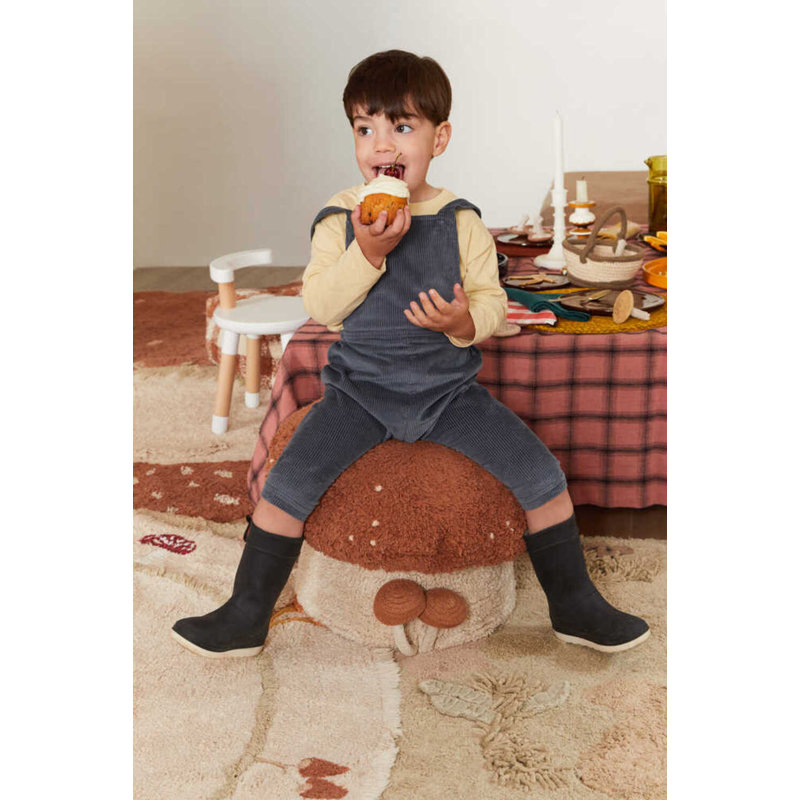 Mushroom Hunt Square Pouf