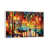 Distressed White Floater Framed Canvas