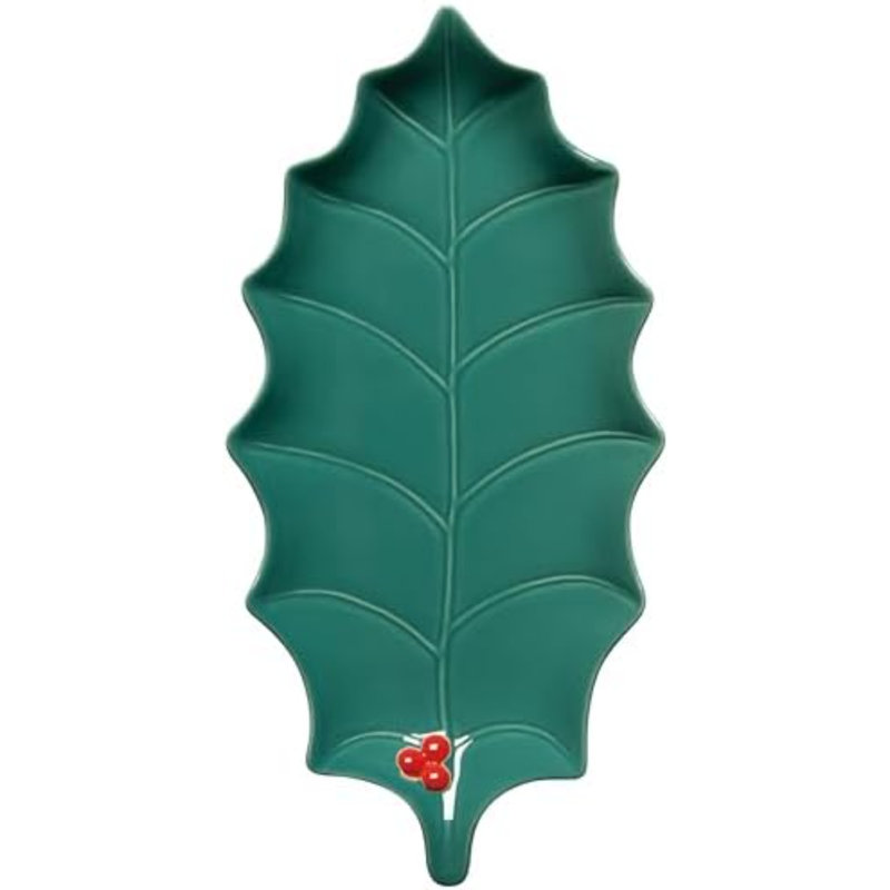 Christmas Holly Shaped Dish