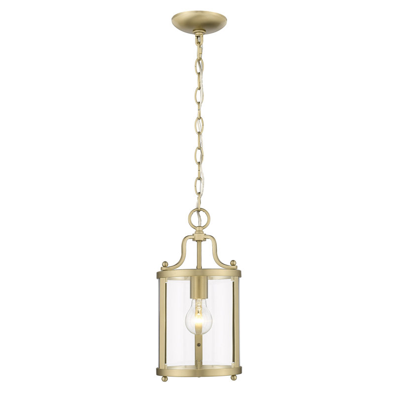 Aarav 1 - Light Lantern Pendant, Brushed Champagne Bronze