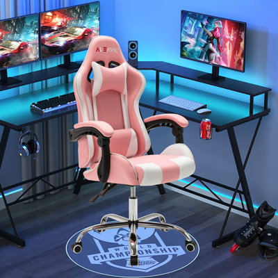 Fauteuil de jeu, fauteuil de jeu pour adultes, jeu ergonomique avec support lombaire, 300 lb