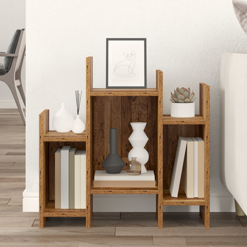 Side Cabinet 60 X 26 X 60 Cm Engineered Wood, Old Wood