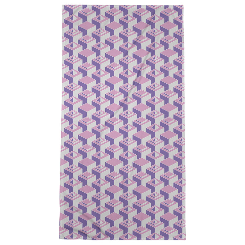 Jordao Bath Towel, Hot Pink/Purple
