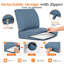 Ensemble de coussins d'extérieur à assise profonde avec coussins de siège et de dossier, coussins de remplacement résistants aux intempéries pour meubles de patio-131202699-130165809