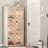 9 Tier Foldable Shoe Rack Organizer For Closet, 18-36pairs Plastic Shoe Shelf Collapsible Shoes Storage Box, Clear Shoe Boxes With Door, Shoe Cabinet With Lids, Large Tall Shoe Cabinet