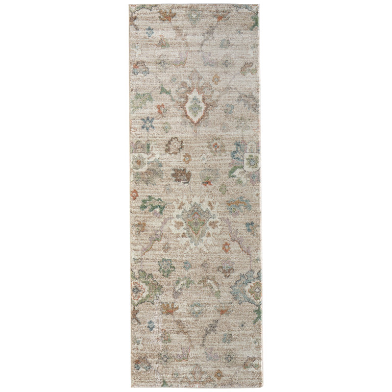 Tapis abstrait Odis, Tapis de couloir 2 pi 6 po x 7 pi 3 po