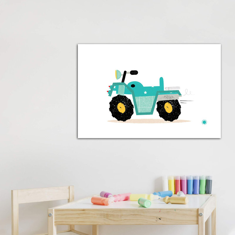 Quad, impression d'art graphique, Toile tendue, Pas de tapis, H 26 po x l 40 po x 1,5 po
