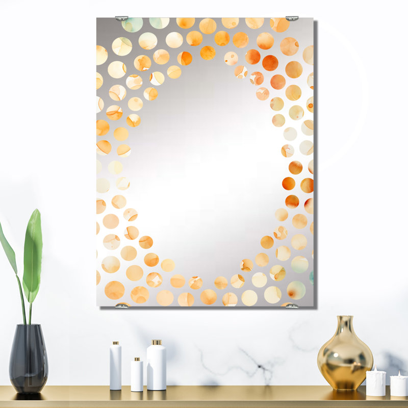 Décoration murale Amorsolo - Miroir à collage abstrait MIR131715, 32 po x 24 po