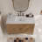48" Pre-assembled Single Bathroom Vanity with Engineered Marble Top, Soft Closing and Splash Guard
