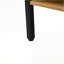 Table basse en rotin naturel avec porte coulissante et pieds en métal pour le salon, rangement peu encombrant