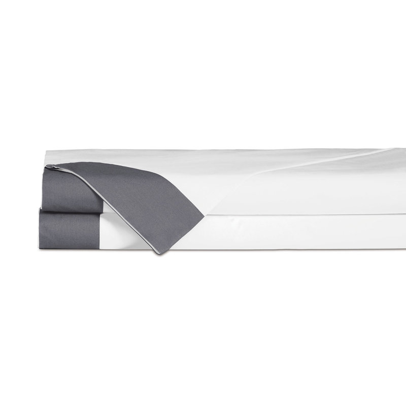 Octavius Egyptian Cotton Percale Flat Sheet, Queen Flat Sheet