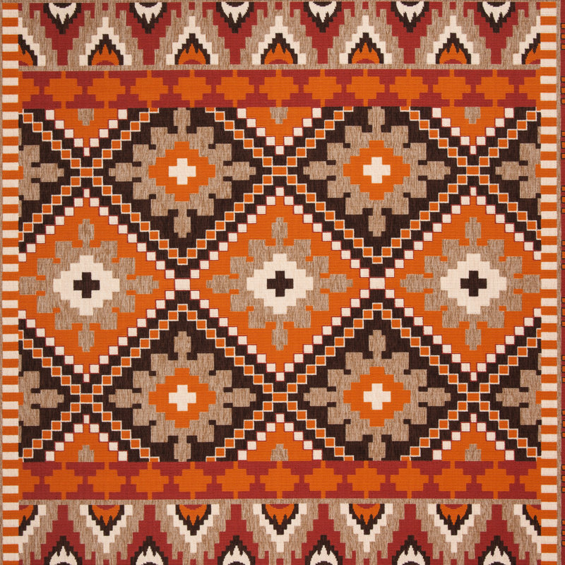 Northpoint Veranda Performance Geometric Indoor/Outdoor Area Rug, Square 5'3"