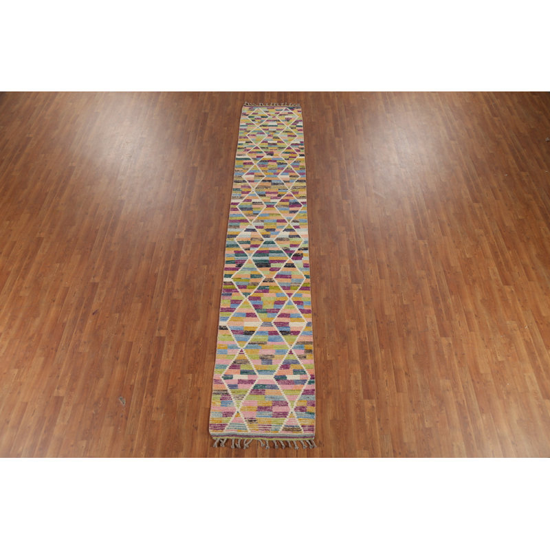 Tapis de couloir marocain coloré