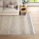 Lessie Handmade Beige/Gray Rug