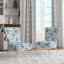 Chaise d'appoint rembourrée Blue Coastal Harmony