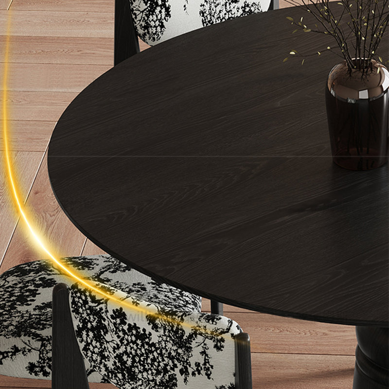 Ensemble de table de salle à manger, Noir, noir, noir, noir, H 29,53 po x L 39,37 po x l 39,37 po