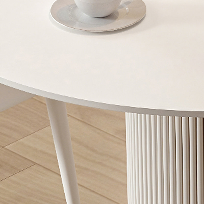 Table de salle à manger blanche, H 29,53 po x L 39,37 po x l 39,37 po