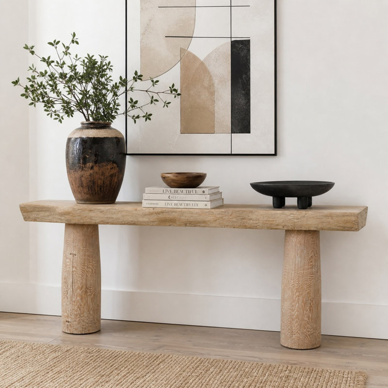 Console en bois massif Capri 87,4 po