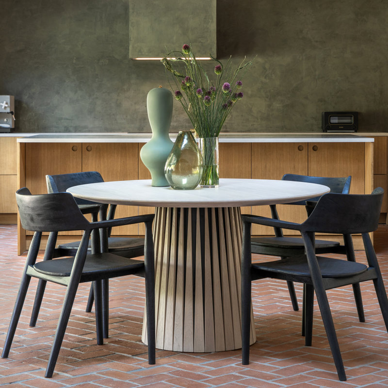 Stafford Teak Dining Chair, Black, Black