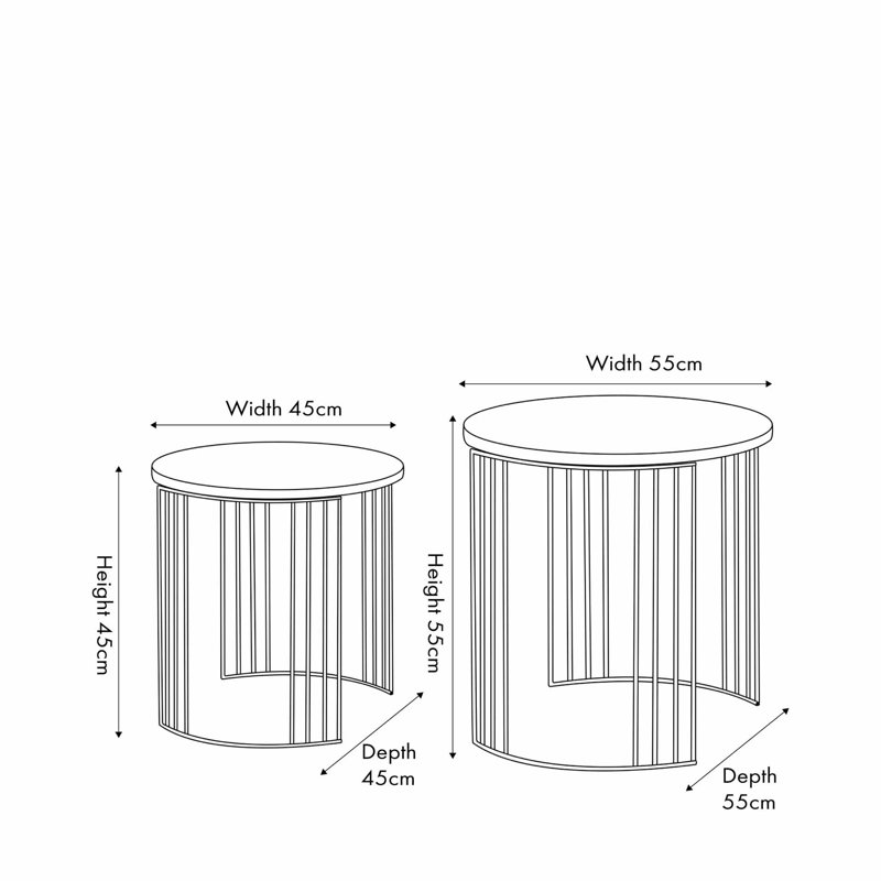 Canonbury Frame Nesting Tables