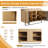 Zarnby 48'' Freestanding Double Bathroom Vanity Base Only