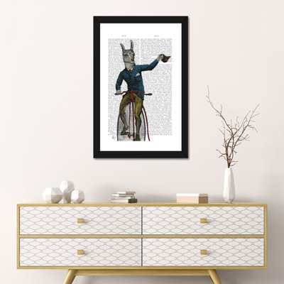 «Llama on Bike» par Fab Funky - impression d'art graphique