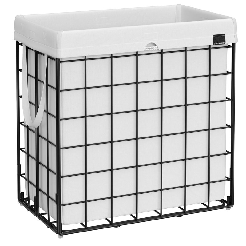 Laundry Hamper, 29 Gal. (110L) Laundry Basket, Collapsible Clothes Hamper, Removable And Washable Liner, Metal Wire Frame, For Bedroom Bathroom