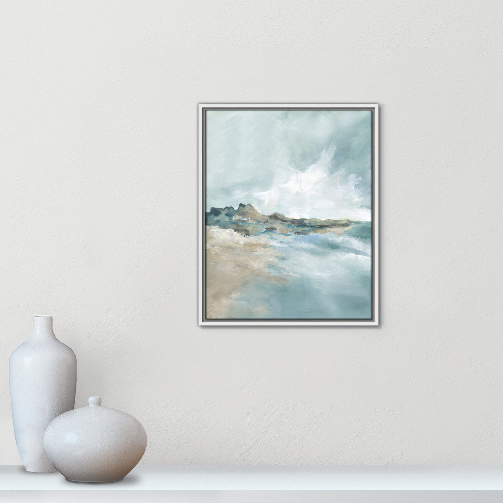 Coralie "Sandpoint" Print by Carol Robinson, 21.5" H x 17.5" W, White