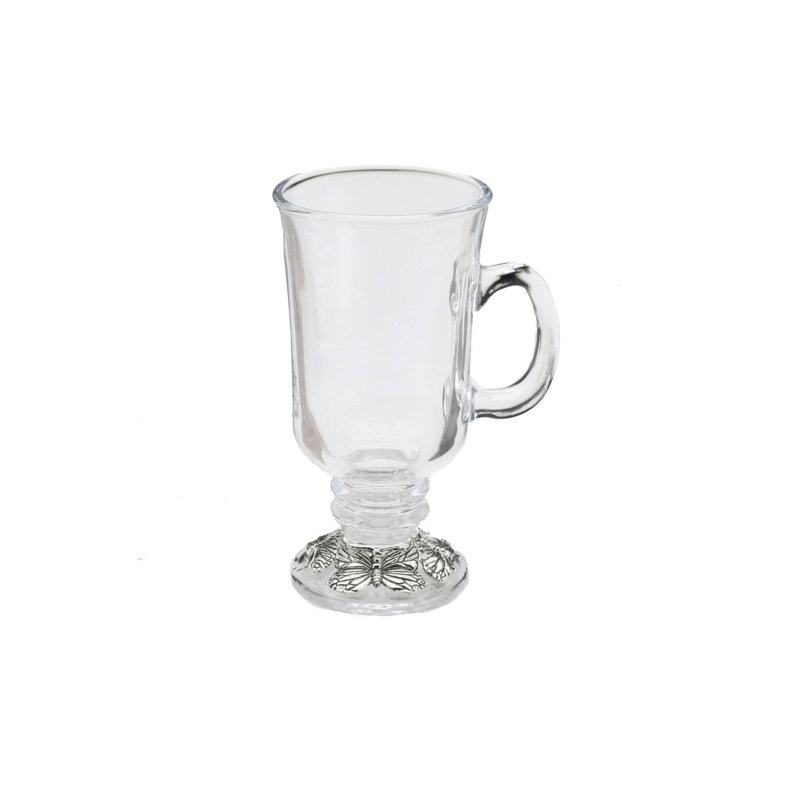 Butterfly Glass Coffee Mug