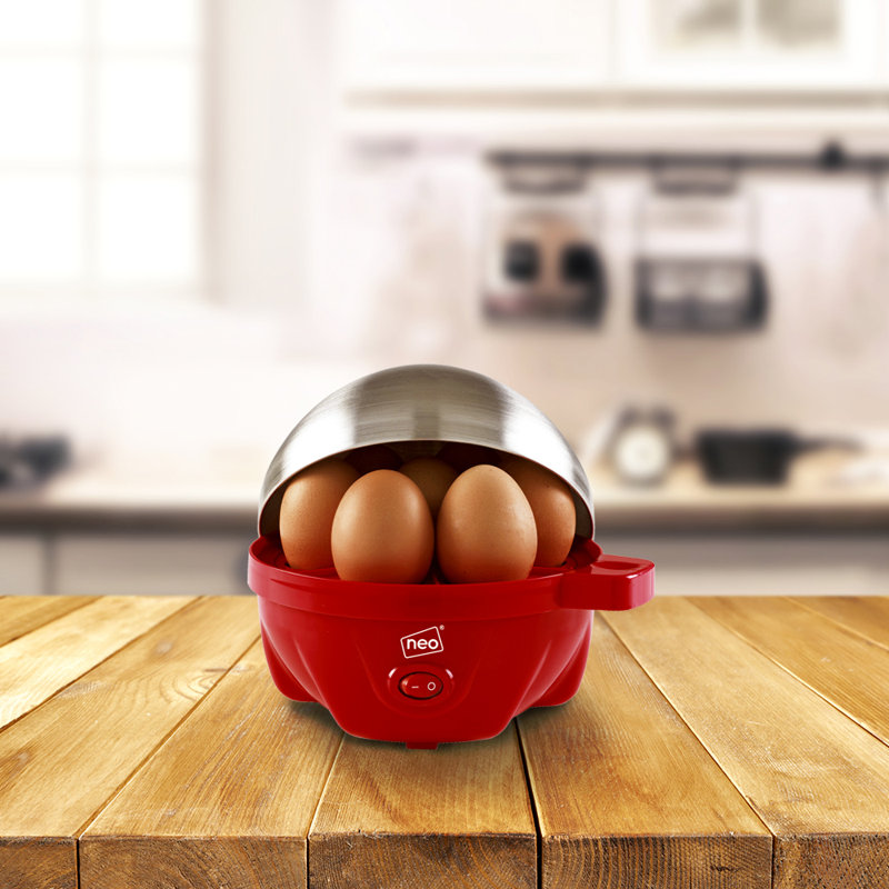 Stainless Steel Egg Poacher, Red