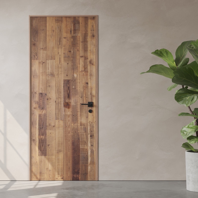 Dalle de porte verticale en bois récupéré 30 po, 30 po x 80 po