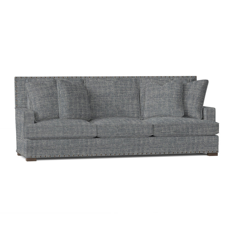 Cantor Upholstered 94.5'' Sofa, Dark Grey Chenille 5533-011, Aged Gray