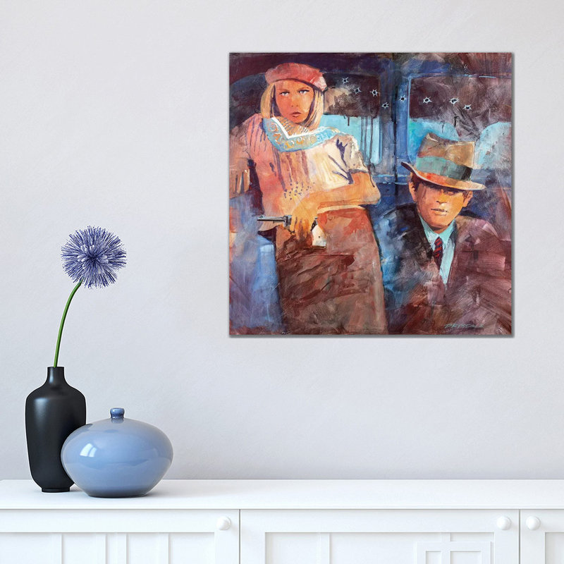Bonnie And Clyde by Bill Drysdale - Wrapped Canvas Print, 45.72 cm H x 45.72 cm W x 1.91 cm D