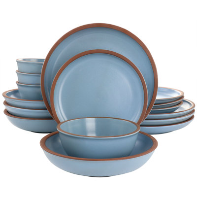 Gibson Earthenware Dinnerware Set - Service for 4